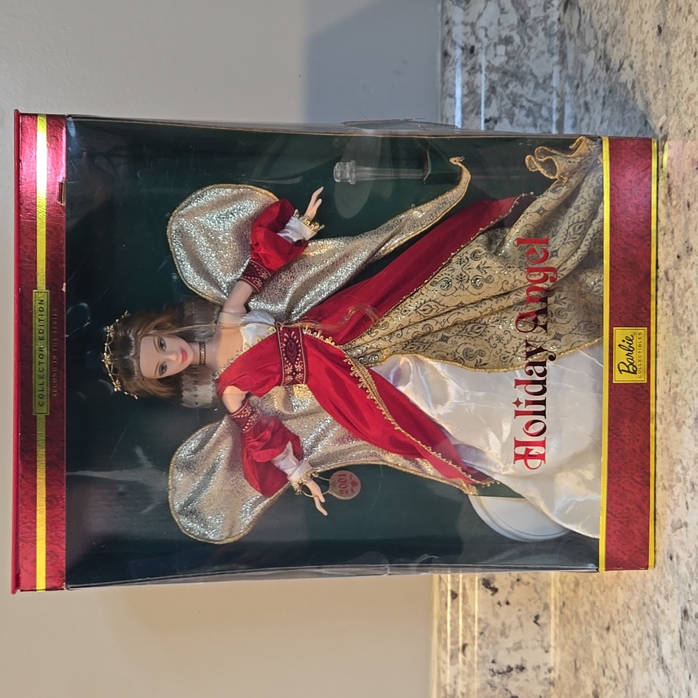 New Barbie 2001 Holiday Angel Second In Series Collector Edition